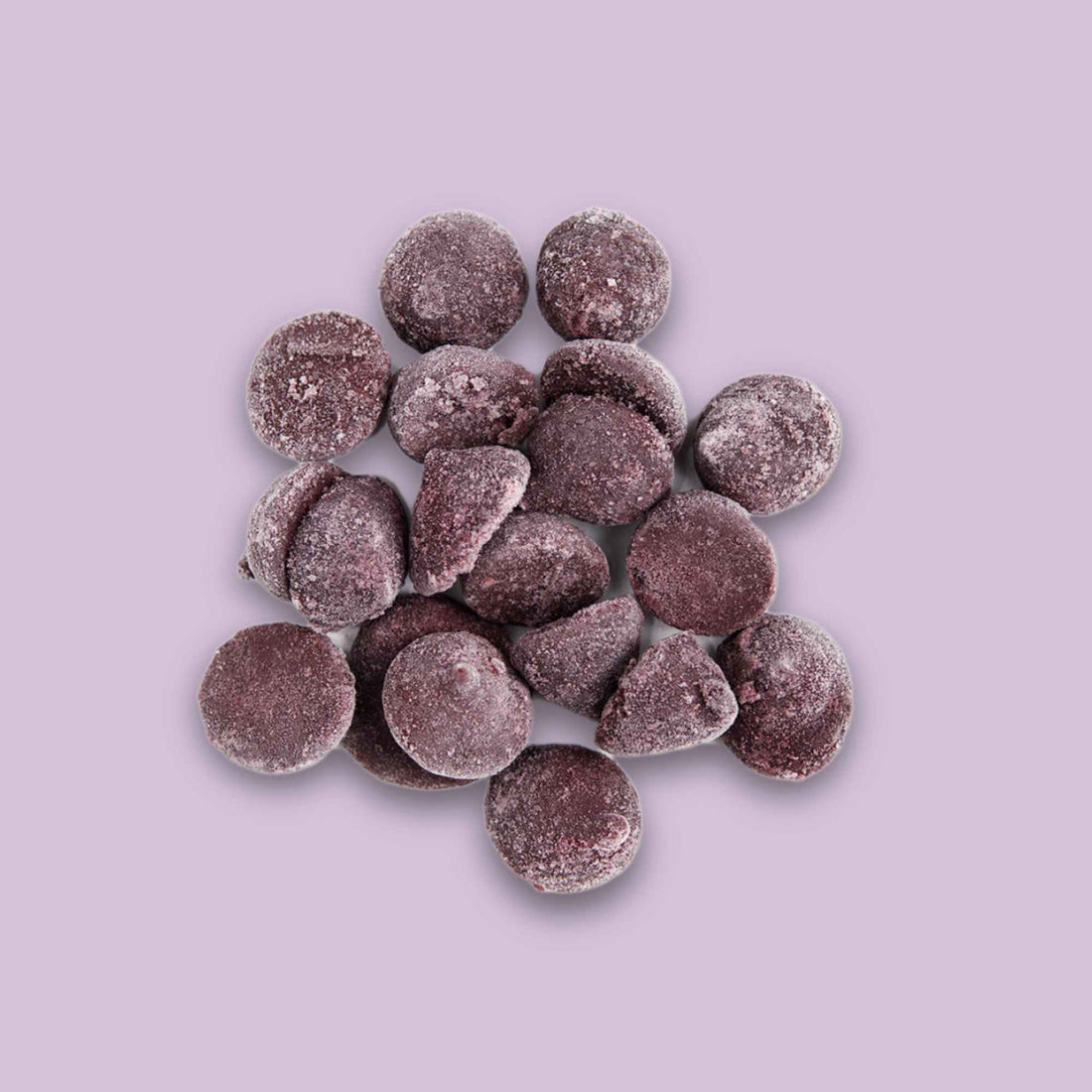 Pedras de açaí orgânico adoçado