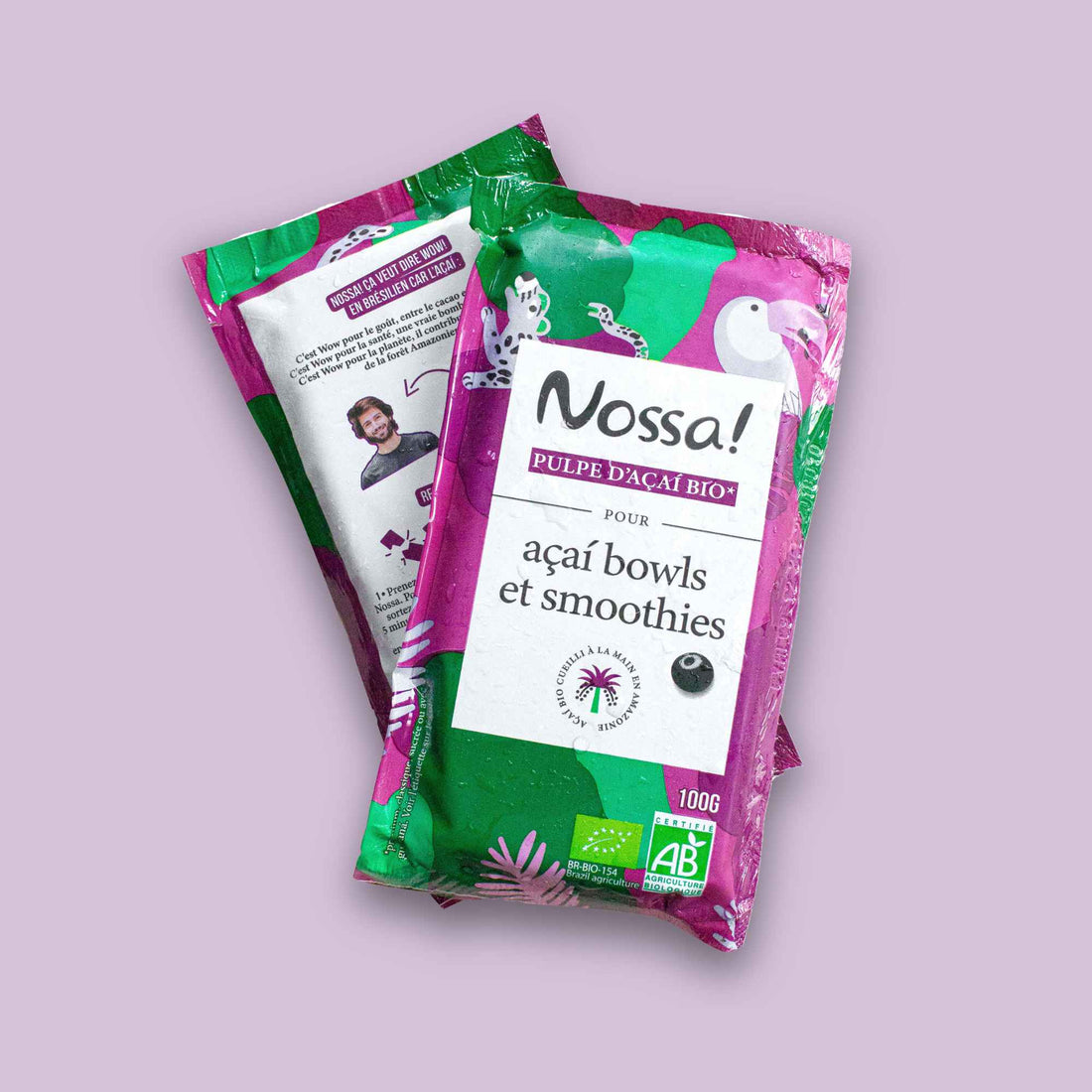 Purê de açaí orgânico intenso