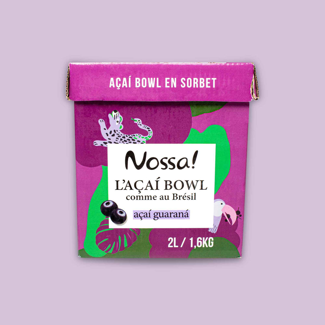 Sorbet premium de açaí com guaraná