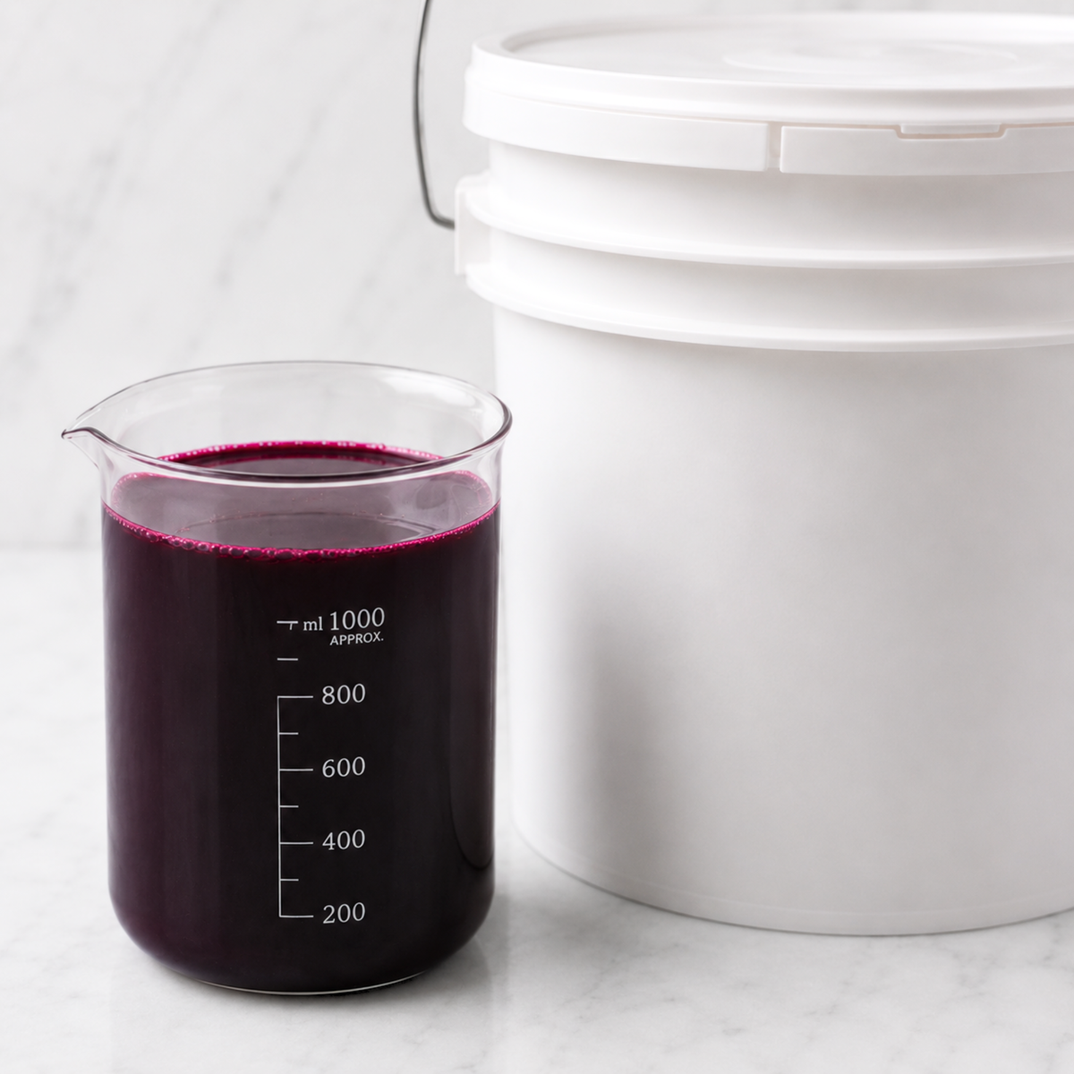 Suco de açaí orgânico clarificado