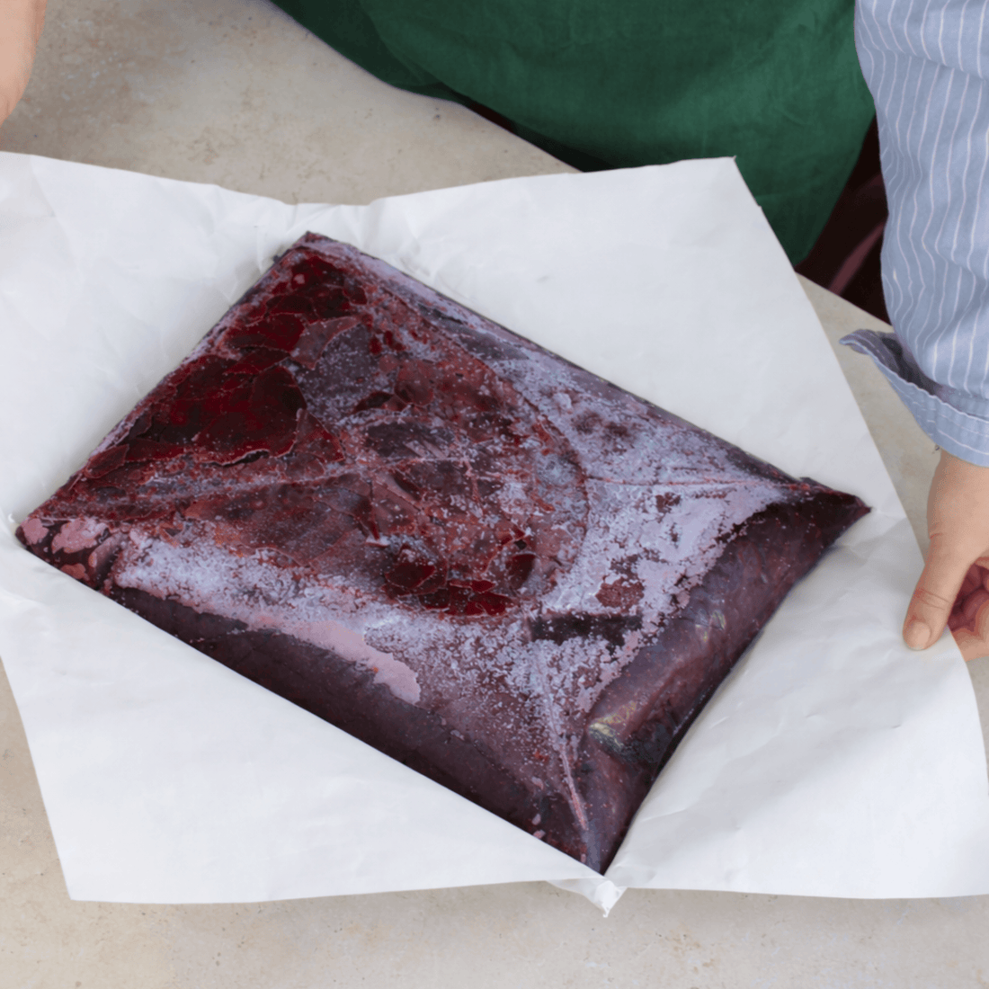 Purê de açaí orgânico congelado