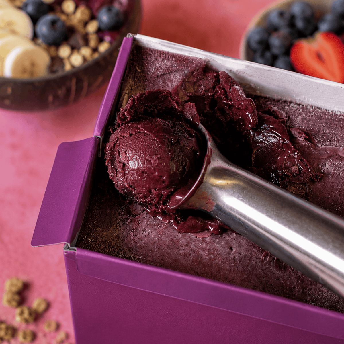 Purê de açaí orgânico congelado
